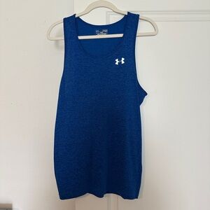 Under Armour Heathered Blue Athletic Tank